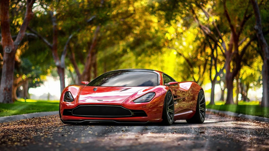 2560x1440 Car Red Aston Martin Dbc Wallpaper