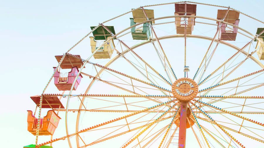 2560x1440 Summer Carnival Ferris Wheel Wallpaper