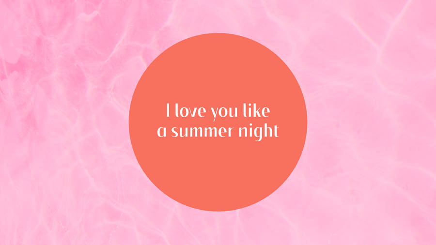 2560x1440 Summer Night Quote Wallpaper