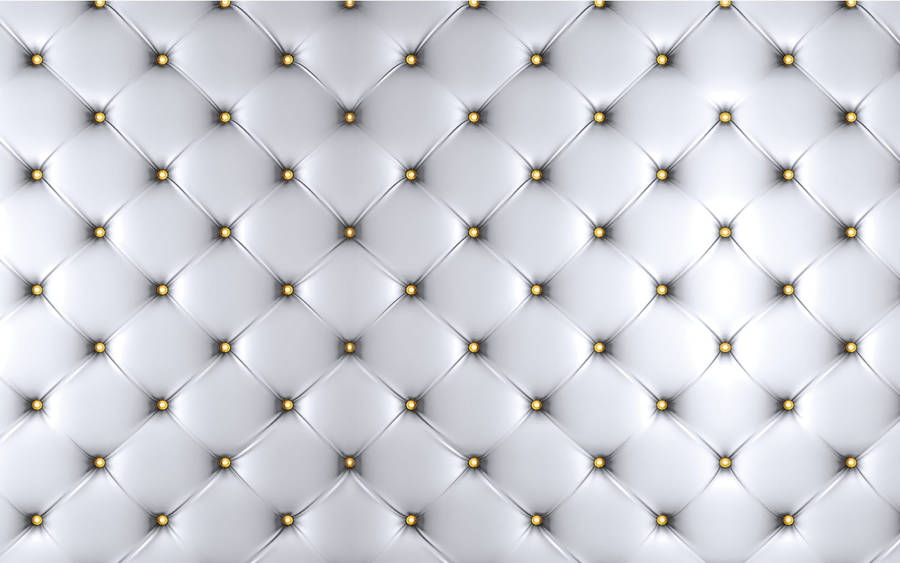 2k White Tufted Leather Wallpaper