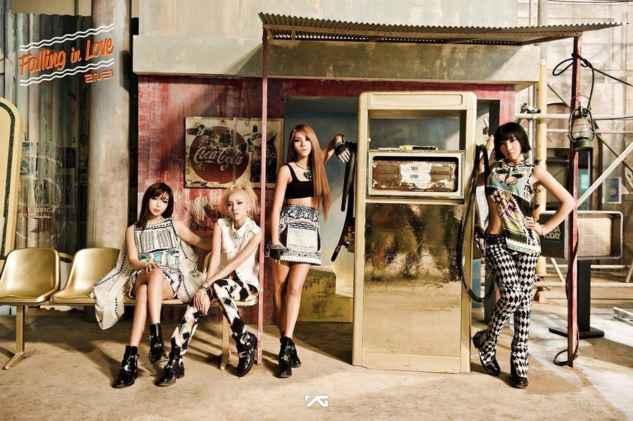 2ne1 Garage Korean Aesthetic Wallpaper