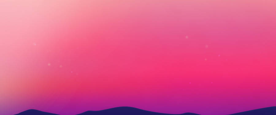 3440x1440 Minimalist Pink Skies Wallpaper