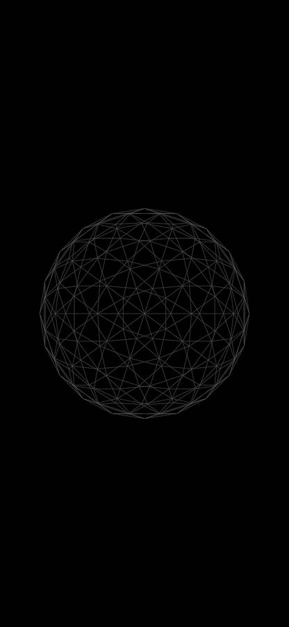 3d Apple Iphone Wireframe Sphere Wallpaper