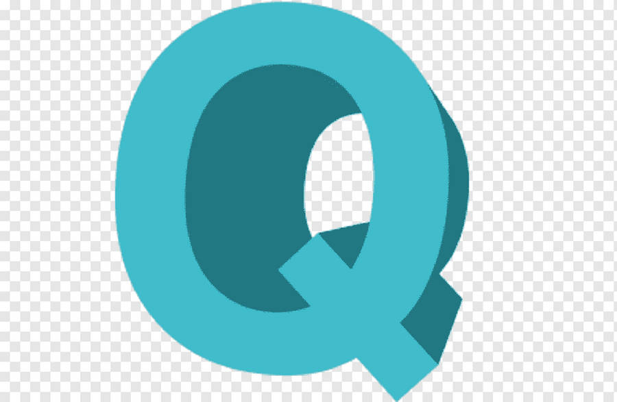 3d Blue Letter Q Wallpaper