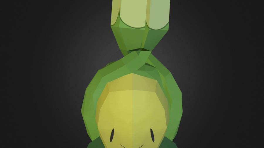 3d Carved Model Of Budew Wallpaper