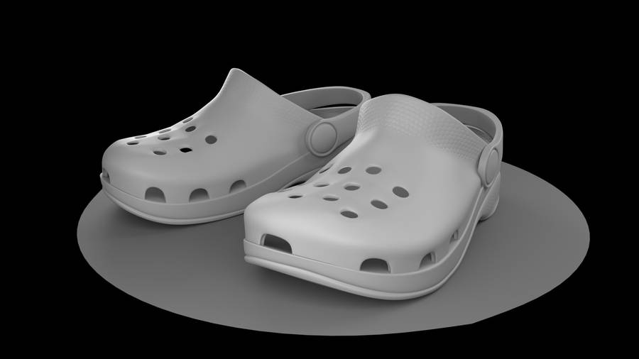 3d Crocs Clogs Artwork Wallpaper