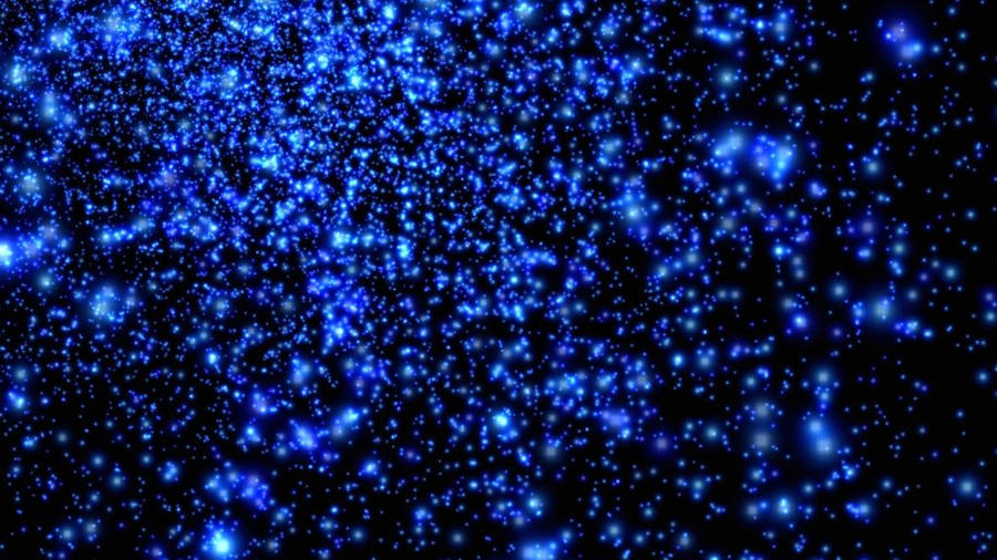 3d Desktop Blue Stars Wallpaper