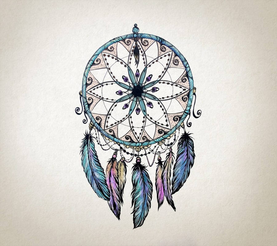 3d Desktop Colorful Dreamcatcher Wallpaper