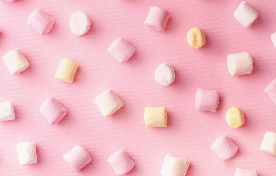 3d Fantasy Of Pink Marshmallow World Wallpaper