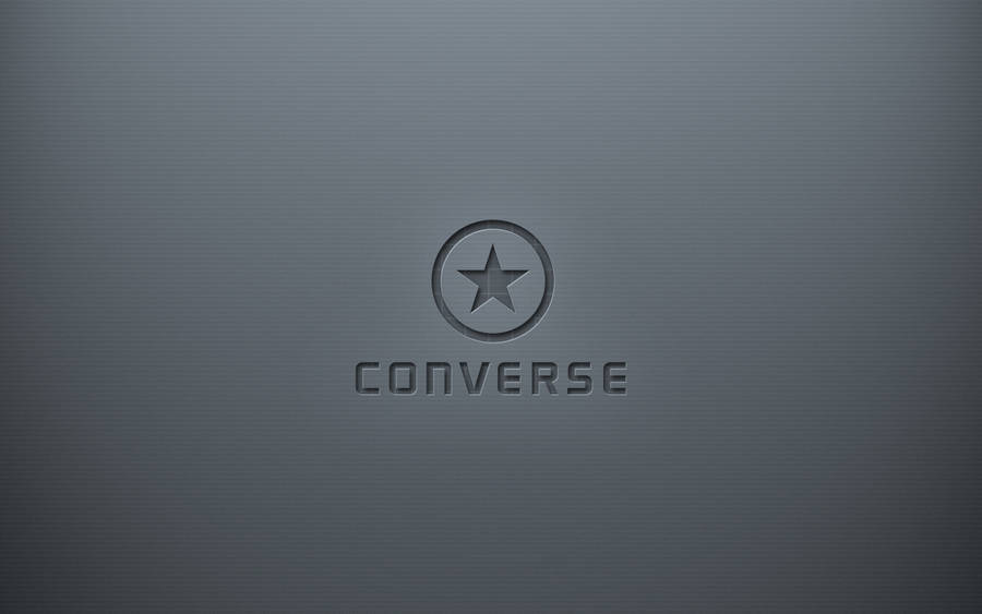 3d Gray Converse Logo Wallpaper