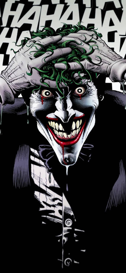 3d Joker Iphone Hands On Hair Wallpaper