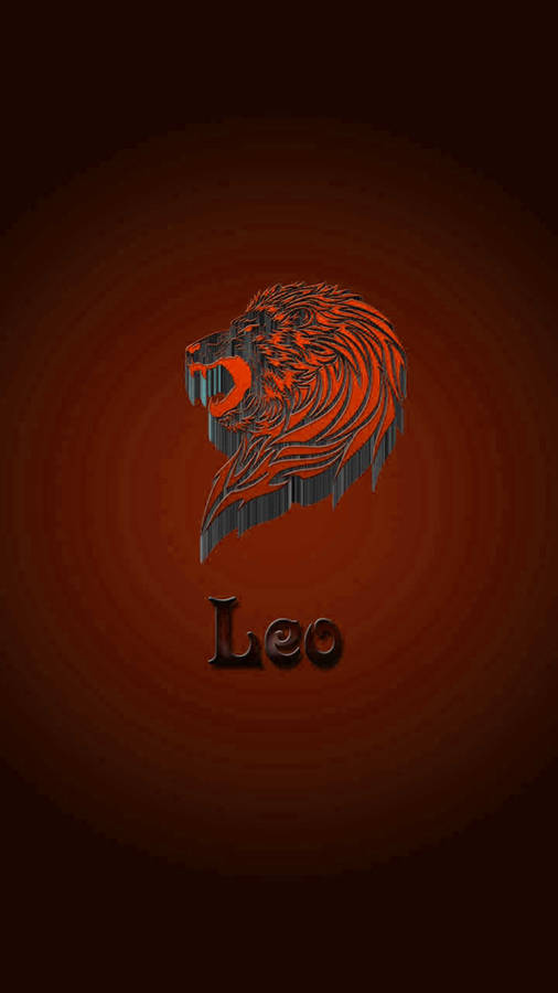 3d Lion Head And Leo Wallpaper