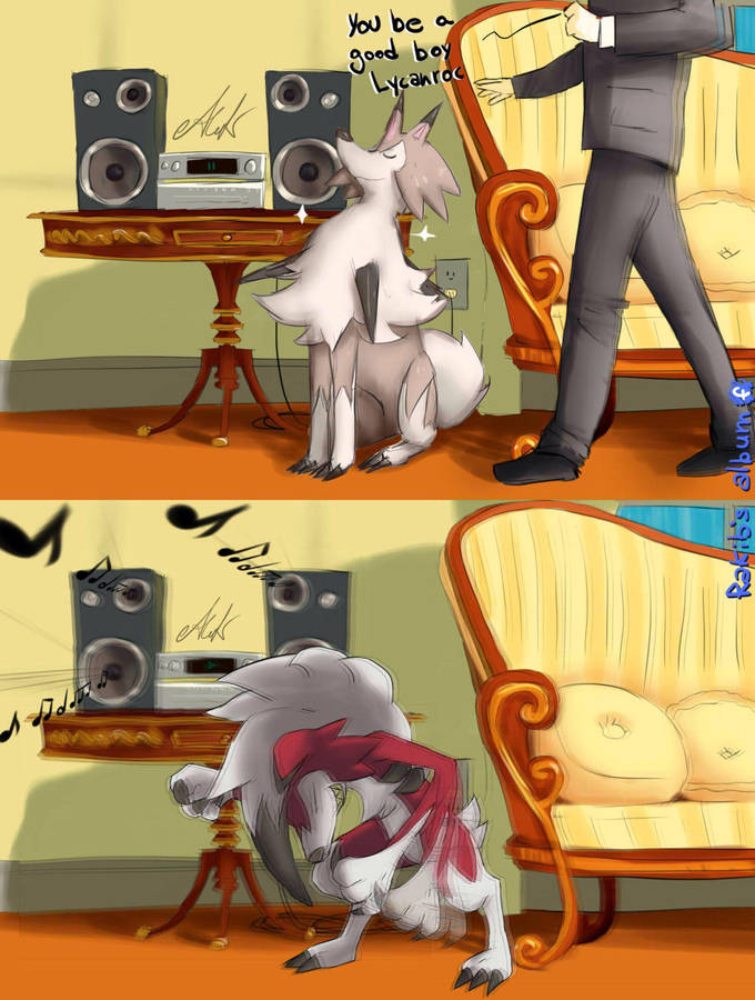 3d Lycanroc Forms Pets Wallpaper