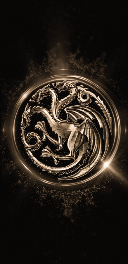 3d Metal House Of Dragon Insignia Wallpaper