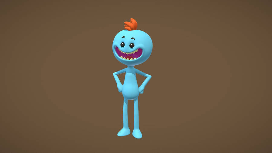 3d Mr Meeseeks In Brown Wallpaper