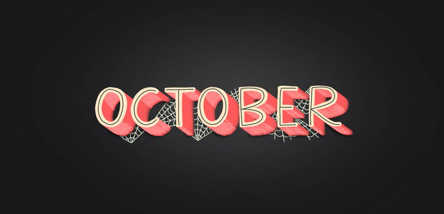 3d October Webs Art Wallpaper