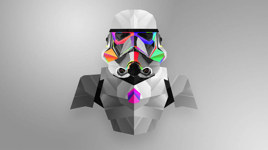 3d Polysphere Art Stormtrooper Wallpaper