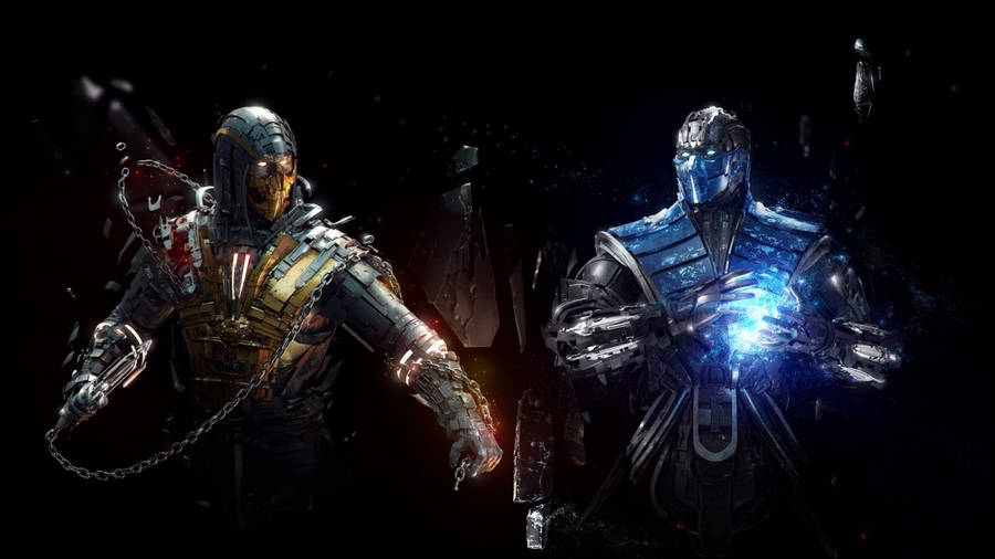 3d Sub-zero And Scorpion Wallpaper