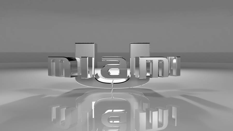 3d University Of Miami Logo Wallpaper