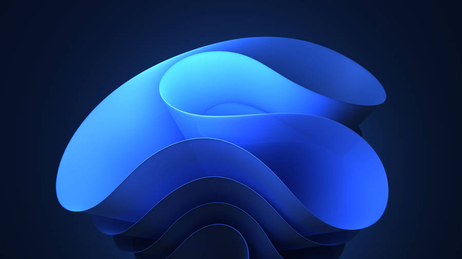 4d Ultra Hd Blue Waveform Wallpaper Wallpaper