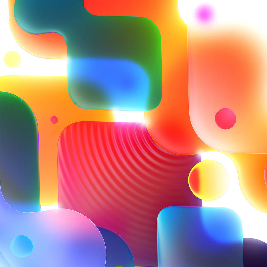 4d Ultra Hd Soft Color Blobs Wallpaper