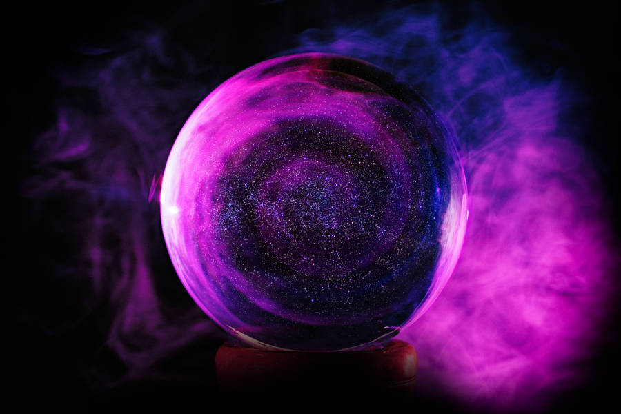 4d Ultra Hd Violet Orb Wallpaper