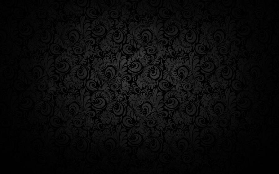 4k Black Screen With Vintage Pattern Wallpaper