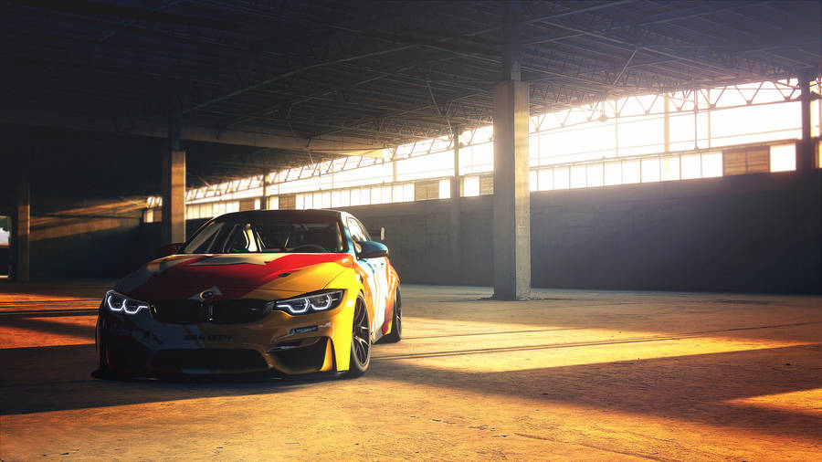 4k Bmw M4 Gts In Warehouse Wallpaper