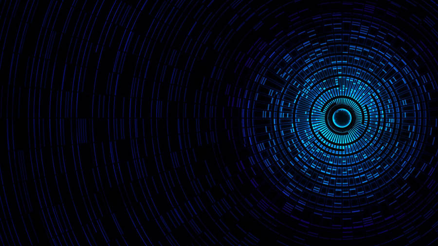 4k Computer Abstract Blue Sphere Wallpaper