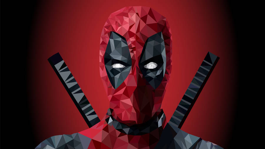 4k Deadpool Geometric Art Wallpaper