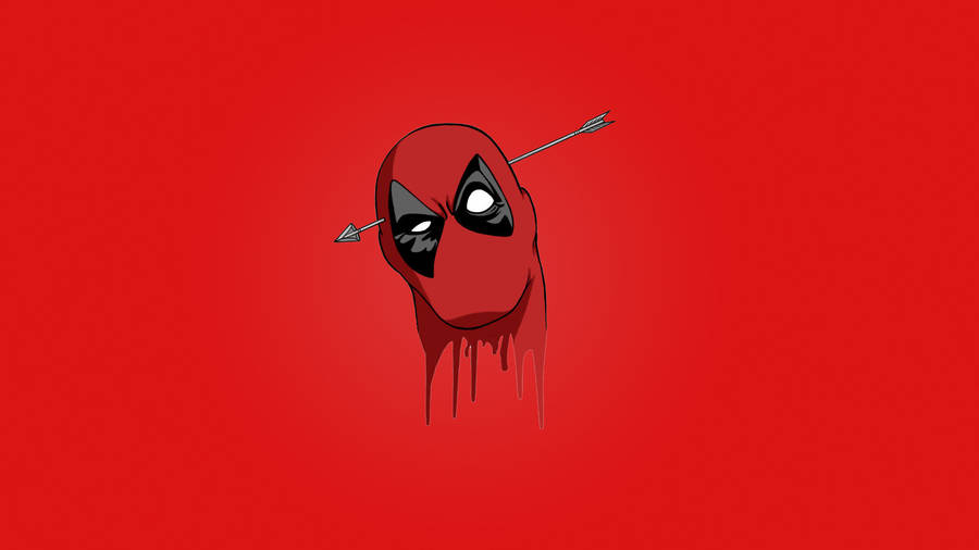 4k Deadpool Minimalist Art Wallpaper