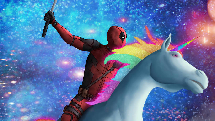 4k Deadpool Unicorn Wallpaper