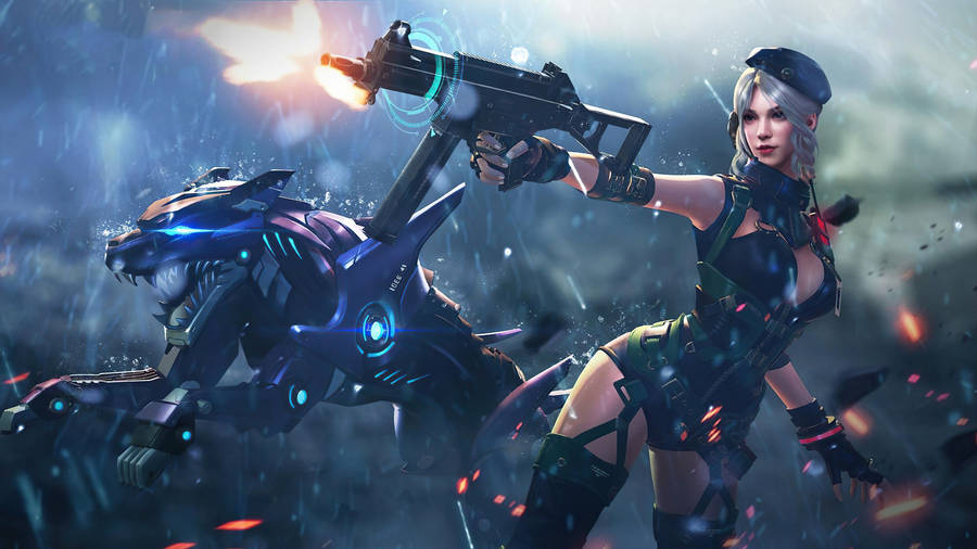 4k Free Fire Garena Character Laura Wallpaper