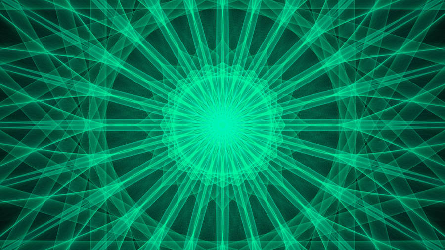 4k Green Kaleidoscope Wallpaper