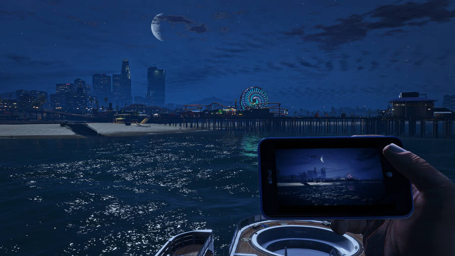 4k Gta 5 Los Santos Seaside Wallpaper