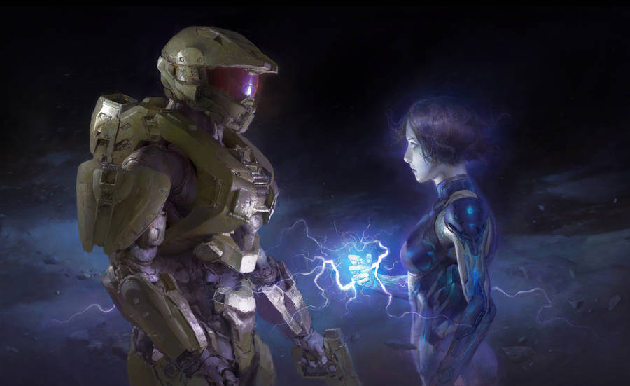 4k Halo Master Chief And Cortana Wallpaper