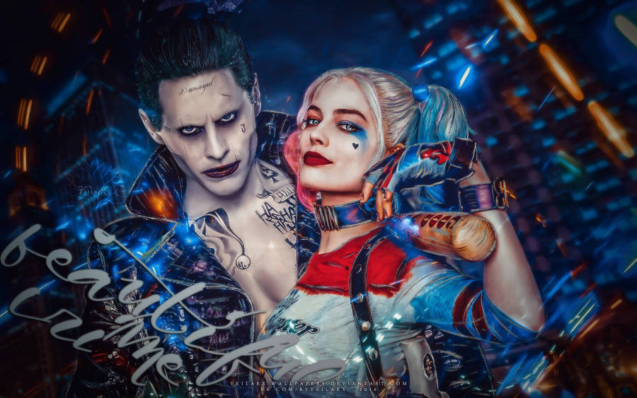 4k Harley Quinn And Joker Wallpaper