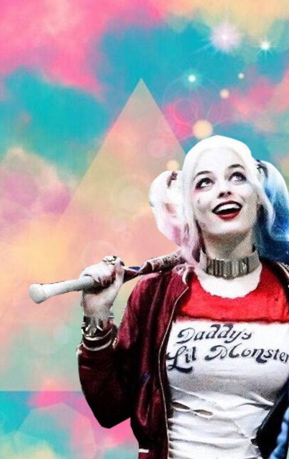 4k Harley Quinn With Happy Face Wallpaper