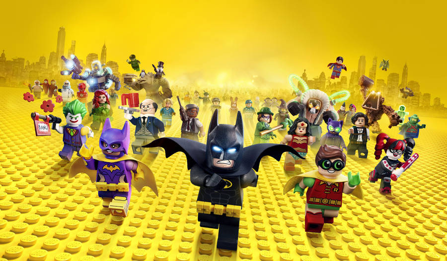 4k Lego Batman And Friends Wallpaper