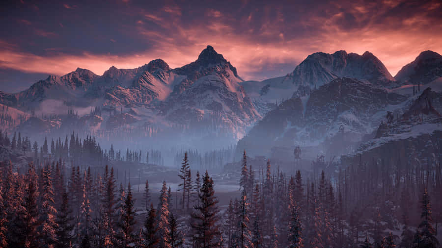 4k Majestic Mountain Ranges Wallpaper