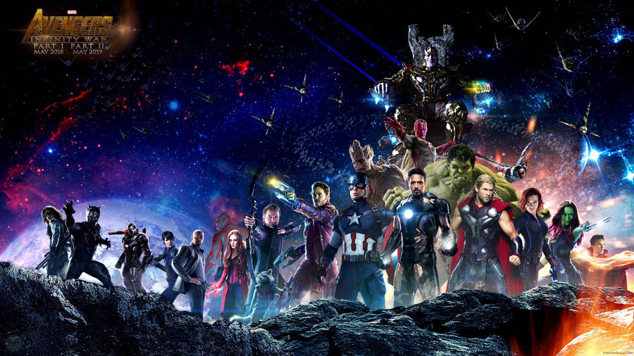 4k Marvel Avengers In Space Wallpaper