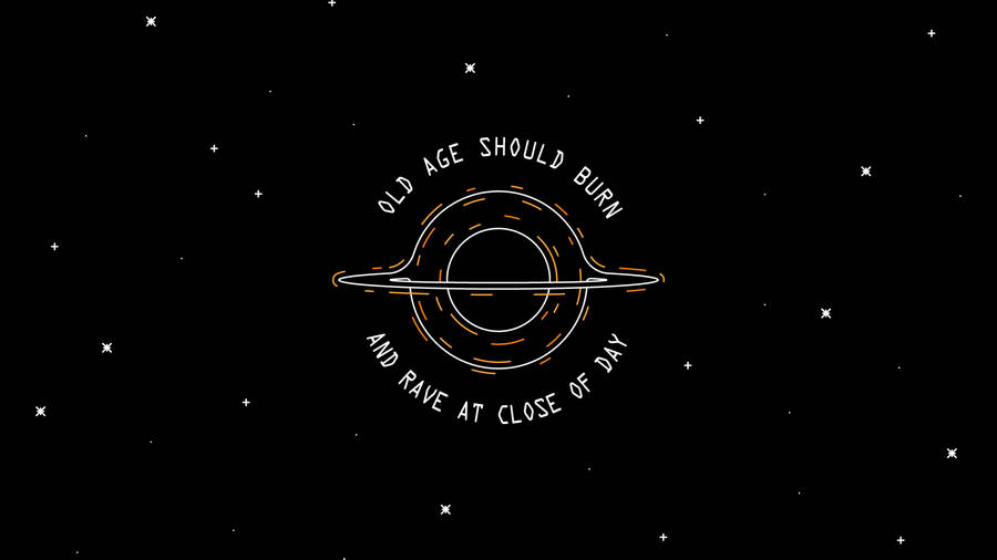 4k Minimalist Interstellar Quote Wallpaper