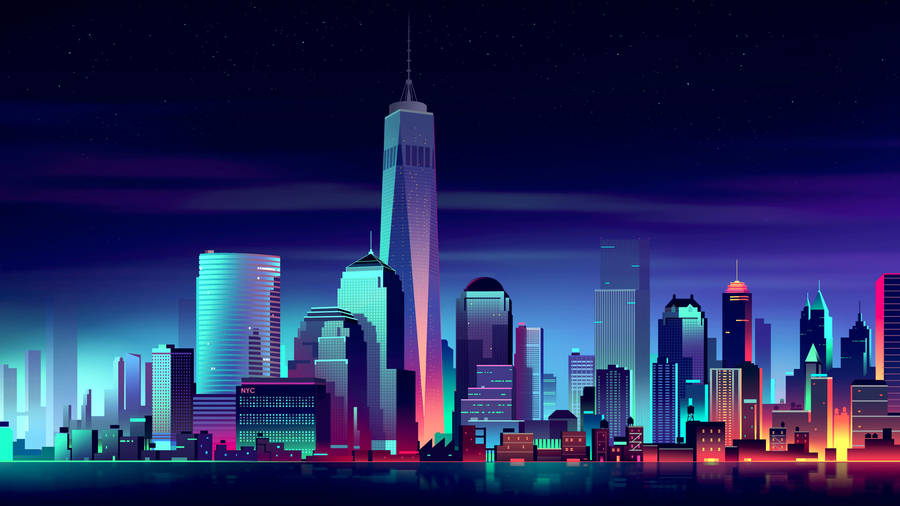 4k Minimalist New York City Wallpaper