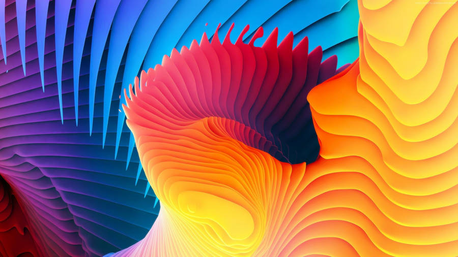 4k Moving Abstract Shapes Desktop Wallpaper