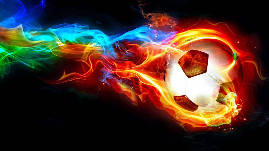 4k Moving Soccer Ball Wallpaper