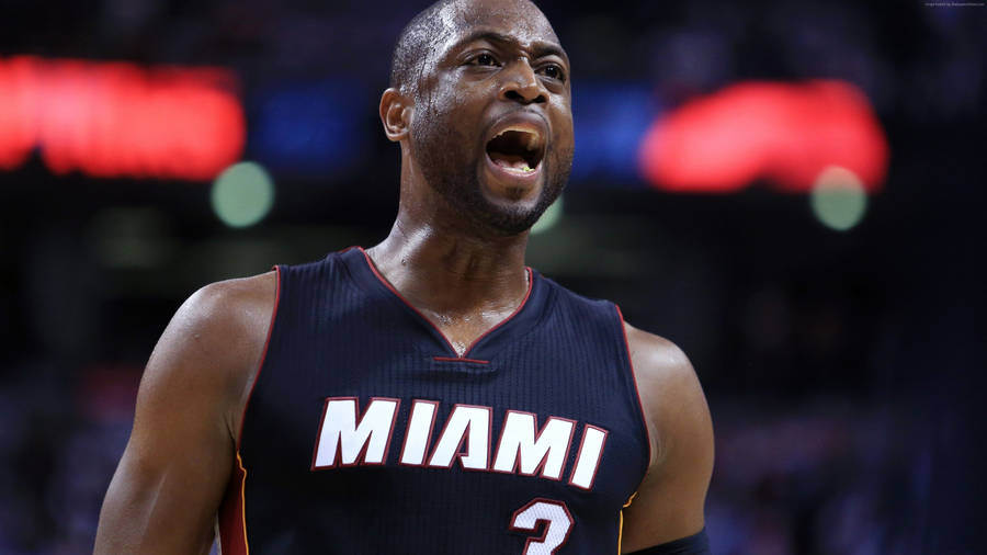 4k Nba Dwyane Wade Miami Heat 3 Wallpaper