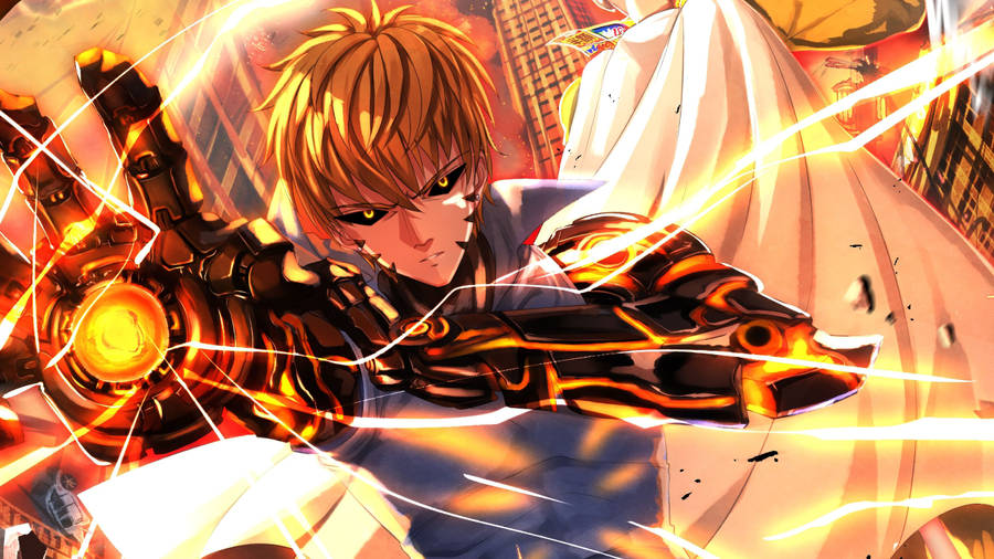 4k Pfp One Punch Man Genos Wallpaper