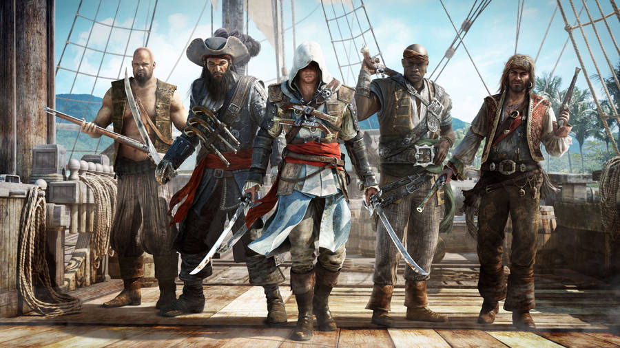 4k Pirate Crew From Assassin’s Creed Wallpaper