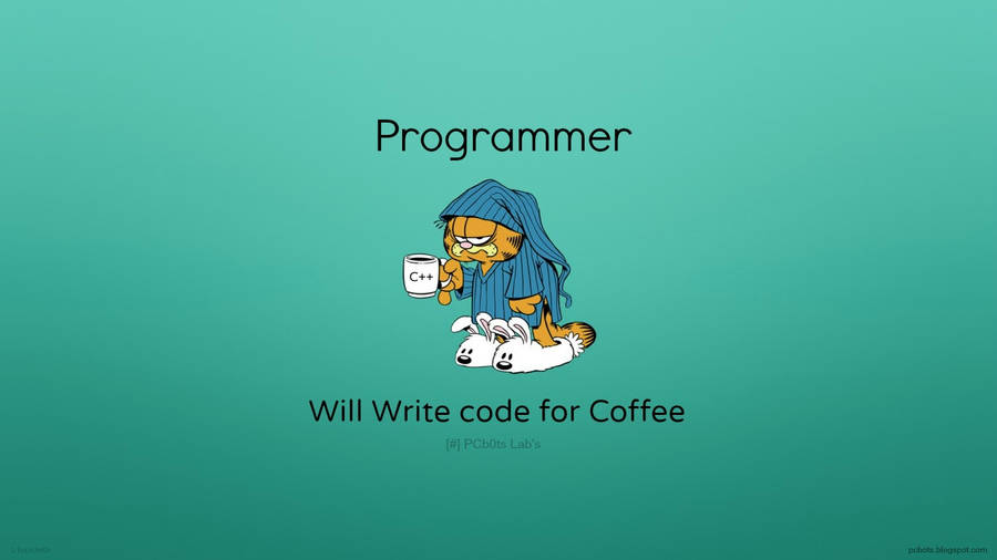4k Programming Garfield Art Wallpaper
