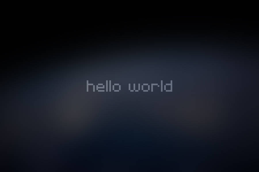 4k Programming Hello World Text Wallpaper